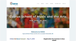 Desktop Screenshot of cyprusmusicarts.com